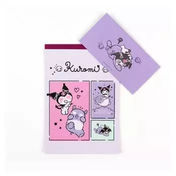 Канцелярские конверты с персонажами Sanrio, 3 шт., Куроми