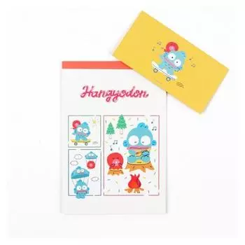 Канцелярские конверты с персонажами Sanrio, 3 штуки, Ханге-дон