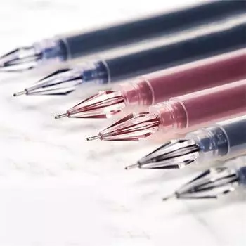 Канцелярские принадлежности 0,38 мм, чернила большой емкости, студенческая ручка с алмазным наконечником, ручка для письма, ручка для подписи, гелевая ручка чёрный