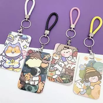 Канцелярские принадлежности Держатель для удостоверения личности Держатель для бейджа Защитный чехол для автобусной карты Чехол для подвешивания на веревке 9