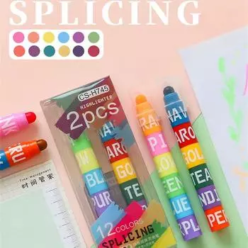 Канцелярские принадлежности для письма Ручка для заметок Ручка для граффити Флуоресцентная ручка Ручка-выделитель Маркер A 1pc