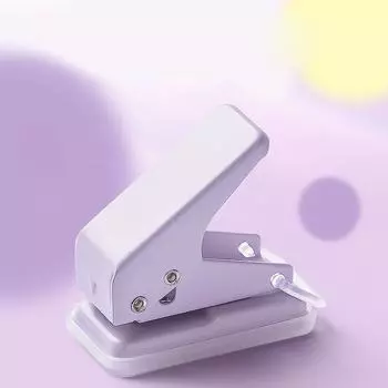 Канцелярские принадлежности для скрапбукинга Мини-дырокол для бумаги с одним отверстием Дырокол для школьных канцелярских принадлежностей розовый