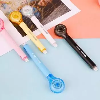 Канцелярские принадлежности Клейкая лента Ручка Лента для коррекции формы Исправление слов Инструменты для исправления ошибок белый