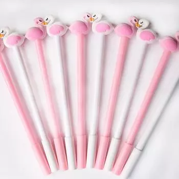 Канцелярские принадлежности, креативная гелевая ручка с милым лебедем, студенческий подарок, канцелярские принадлежности, школьные канцелярские товары, 0,5 мм