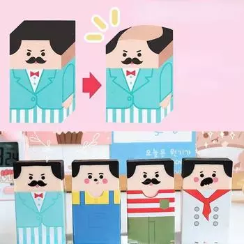 Канцелярские принадлежности Ластик для безволосого человека Ластик для лысого старика Карандашный ластик Стирательная резинка random 1pc