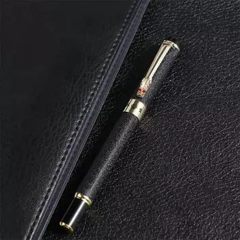 Канцелярские принадлежности Матовый черный студенческий люкс перьевая ручка пишущая ручка чернильная ручка деловая чернильная ручка matte black
