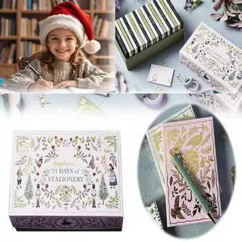 Канцелярские товары Адвент-календарь Зимний дизайн Окончательный рождественский календарь обратного отсчета Содержит One Size
