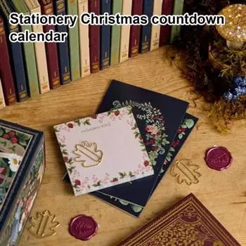 Канцелярские товары Адвент-календарь Зимний лесной рождественский календарь обратного отсчета на 24 дня Канцелярские товары