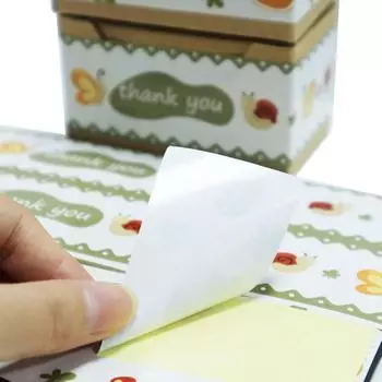 Канцелярские товары для школы Япония Наклейка Спасибо Мило DIY X026 A01-20pcs-4x25cm