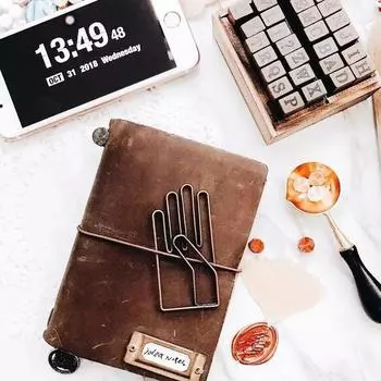 Канцелярские товары красивого розового золота бронзового цвета для путешественников Midori c07 декоративный планировщик скрепка для бумаг