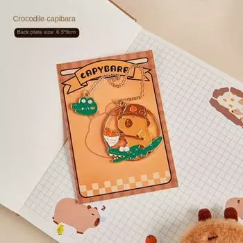 Канцелярские товары Мультяшная капибара Зажим для книги Мультяшная капибара Держатель страницы книги Дети style 3