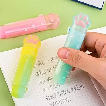 Канцелярские товары Письмо Ластик для рисования Художественные ластики для карандашей Желейный ластик с кошачьим когтем Двухтактный ластик