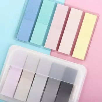 Канцелярские товары Школьные офисные принадлежности Закладка Маркер Блокнот Самоклеящиеся этикетки Индекс Блокнот для заметок Самоклеящиеся заметки серый