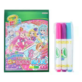 Канцелярские товары Sunstar Wandaful PreCure! НОВЫЙ набор мини-раскрасок Color Wonder Exciting Coloring для детей от 3 лет и старше 8994350A
