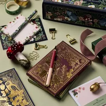 Канцелярский адвент-календарь 2025, окончательный рождественский календарь обратного отсчета, зимний лесной дизайн с великолепными аксессуарами-конвертами 1box