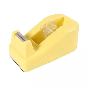 Канцелярский диспенсер для ленты ручной работы Силиконовая форма для гипса DIY Бетонные офисные принадлежности Инструменты для изготовления Настольный декор 1PCS жёлтый