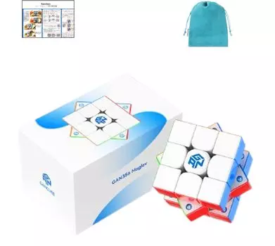 Kancharo GAN356 Maglev Cube Strategy Pouch Cube Maglev с магнитом для соревнований 3x3 [японский и в комплекте/оригинальный продукт] (ультрафиолетовый)