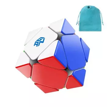 Kancharo GAN Skewb M Skewb Многогранная головоломка с магнитным кубиком без наклеек GAN CUBE Skewb [с чехлом/оригинальный продукт] (ГАН М)