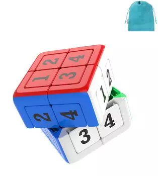 Kancharo YuXin Sliding Sudoku 2x2 Судоку-головоломка с магнитом 2x2x2 кубик [С сумочкой/оригинальный продукт]