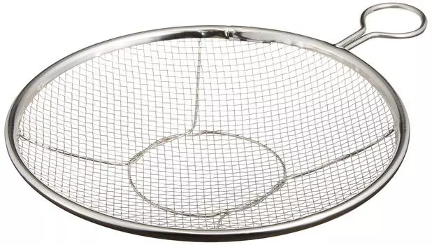 Kanda Kan Нержавеющий дуршлаг 21 см Сделано в Японии С кольцами Дуршлаг Поддон для слива масла Дуршлаг для слива жареной пищи Овощи Лапша Серебристый