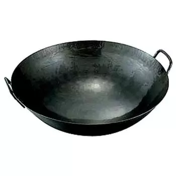 Kanda KD Wok Железный 60 см Толщина Сделано в Японии Две руки Китайский Коммерческое использование Yamada Wok 001153 1.6 мм чёрный