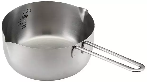 Kanda KD Yukihira Stainless Made in Совместимость с Универсальной Для Коммерческого Домашнего Хозяйства Та же Ручка 019173 Кастрюля, Сталь, 20 см, Япония, IH/Gas, серебряный