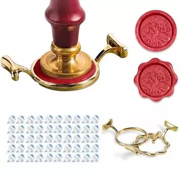 Эксклюзивный набор рамок для печатей Kandar Sealing Stamp Sealing Wax с двухсторонними наклейками 50 шт. эксклюзивно для печатей 25 мм