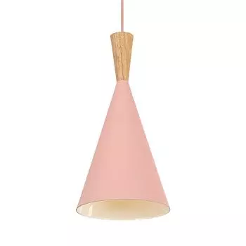 Канделябр Макарон Железо/Дерево E27 Без Источника Света Розовый