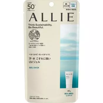 Kanebo Ally Chrono Beauty Gel UV EX 40 г Солнцезащитный гель для лица и шеи. После подготовки кожи с помощью основных косметических средств равномерно нанесите необходимое количество средства.