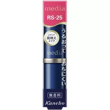 Kanebo Media Creamy Lasting Lip A Rose Pink RS25 Макияж для губ. Пожалуйста, используйте помаду, раскатывая ее примерно на 1,5 см.. Макияж для рта