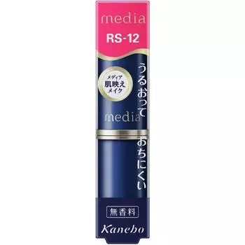 Kanebo Media Creamy Lasting Lip A RS-12 Макияж для губ Нанесите 1,5 см помады. Макияж для рта