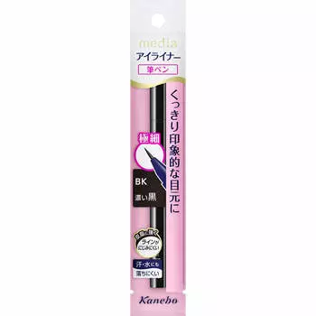 Kanebo Media Lasting Eyeliner A Dark Black BK-1 Макияж глаз Подводка для глаз - Макияж глаз Подводка для глаз