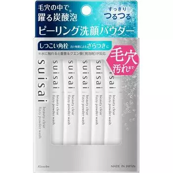 Kanebo SUISAI Suisai Beauty Clear Peeling Powder Wash 32 г Очищающее средство для лица (порошок) suisai n Держите палочку так, чтобы «suisai» была обращена вверх, бросьте порошок