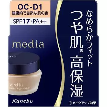 Kanebo Тональный крем Media Cream Foundation N OCD1 25 г. Макияж кожи После подготовки кожи с помощью основы под макияж нанесите небольшое количество средства от центра к краям.