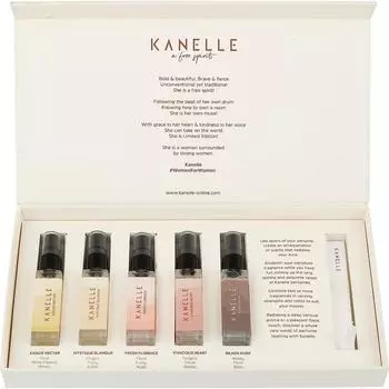 Kanelle Luxury Perfume - Eau De Parfum для женщин Стойкие ароматные карманные духи премиум-класса, набор Discovery с 5 фирменными ароматами - 5 x 10 мл 5 x 10ml