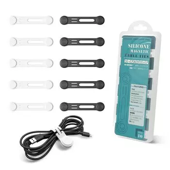 Kanemc Magnetic 10 2 Кабель Сильный Магнит Предотвращает Сильный Кабель Проводка Кабель USB Шнур Мягкий Высокий Черный Белый Зажимы, Части, Цвета, Зажимы, Дизайн, Потеря,