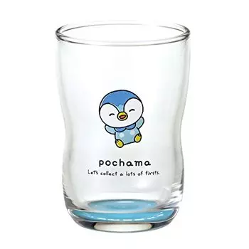 Kaneshotouki 050152 Pokemon Potchama стеклянный стакан, чашка, высота прибл.. 3,5 дюйма (9 см), Стекло Nakayoshi, синее, сделано в Японии