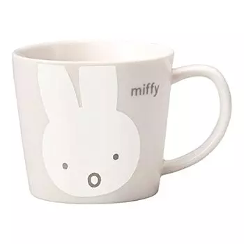 Kaneshotouki 288103 Dick Bruna Miffy Mug, Medium, Approx. 9.5 fl oz (280 ml), Miffy White Face, Surprise, Made in Japan