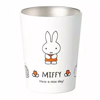 Kaneshotouki 403190 Dick Bruna Miffy Vacuum Insulated Stainless Steel Tumbler, Small, 9.1 fl oz (280 ml), White
