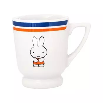 Kaneshotouki 408101 Dick Bruna Miffy Mug, Approx. 3.0 inches (7.5 cm), Retro Cafe, Flowers, Made in Japan 408101