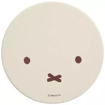 Kaneshotouki 493516 Керамическая водопоглощающая подставка Miffy Face 3,5 дюйма (9 см)