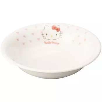 Kaneshotouki Hello Kitty Fruit Посудомоечная машина Микроволновая печь Посуда Kitty Pink Сделано в Японии 365112 Тарелка, Тарелка, Детская посуда, Безопасный, Безопасный, Товары, белый