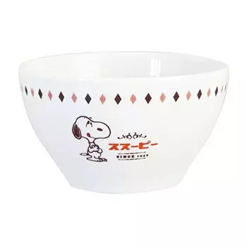 Kaneshotouki Peanuts 609123 Snoopy Bowl, Bowl, Approx. 4.3 inches (11 cm), Retro Cafe, Made in Japan
