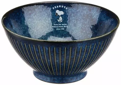 Kaneshotouki Peanuts Snoopy Indigo Noodle Bowl 614115