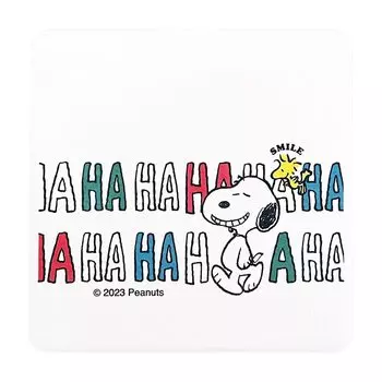 Kaneshotouki Подставка под стакан Snoopy Woodstock, впитывающая воду, квадратная, керамическая, 10 см, серия HAHAHA 605543 PEANUTS и