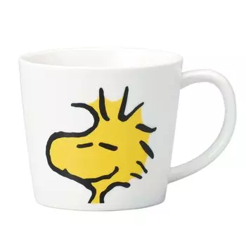 Kaneshotouki Woodstock Mug Smile Face Mug M 280ml Made in Japan 623102 PEANUTS Approx. белый