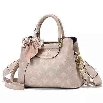 Kangaroo Light Luxury Brands Fashion Middle-Aged Leather Handbag