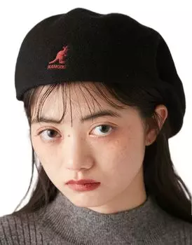 Kangol Custom Made WOOL504 LWGH245317 BLK [Лилия Браун] Женская чёрный