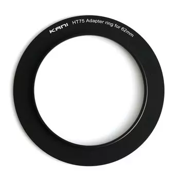 KANI 75mm width adapter ring for 75mm width holder Compatible with lens frame diameter 62mm Square filter accessory Aluminum 807045 HT75-62mm HT75