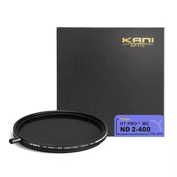 KANI ND2 400 Переменный 72 мм Боковой штырь с креплением Поворотная ручка Переменный ND-фильтр 72 мм